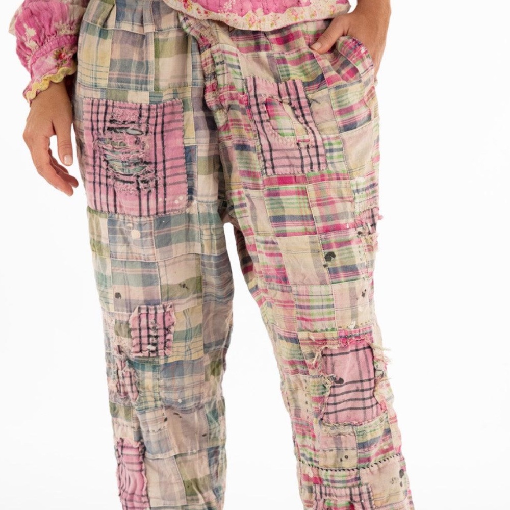 🤎NWT MAGNOLIA PEARL PATCHWORK CHARMIE TROUSERS🤎